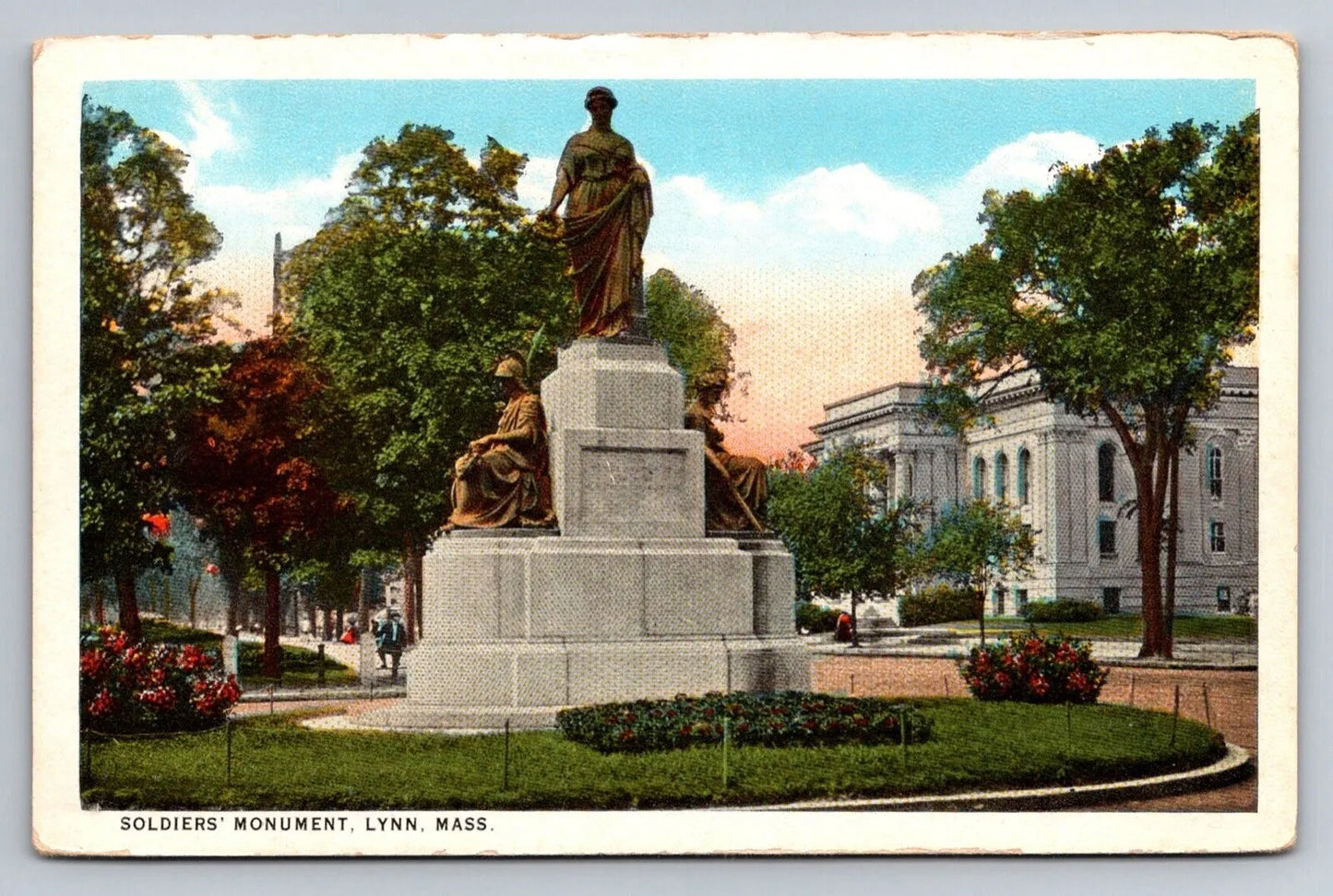 Soldiers' Monument, Lynn, Mass. (Massachusetts) Vintage Postcard