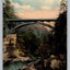 Upper Bridge Over Fall Creek, Ithaca, NY, circa 1914, with Stamp Postcard