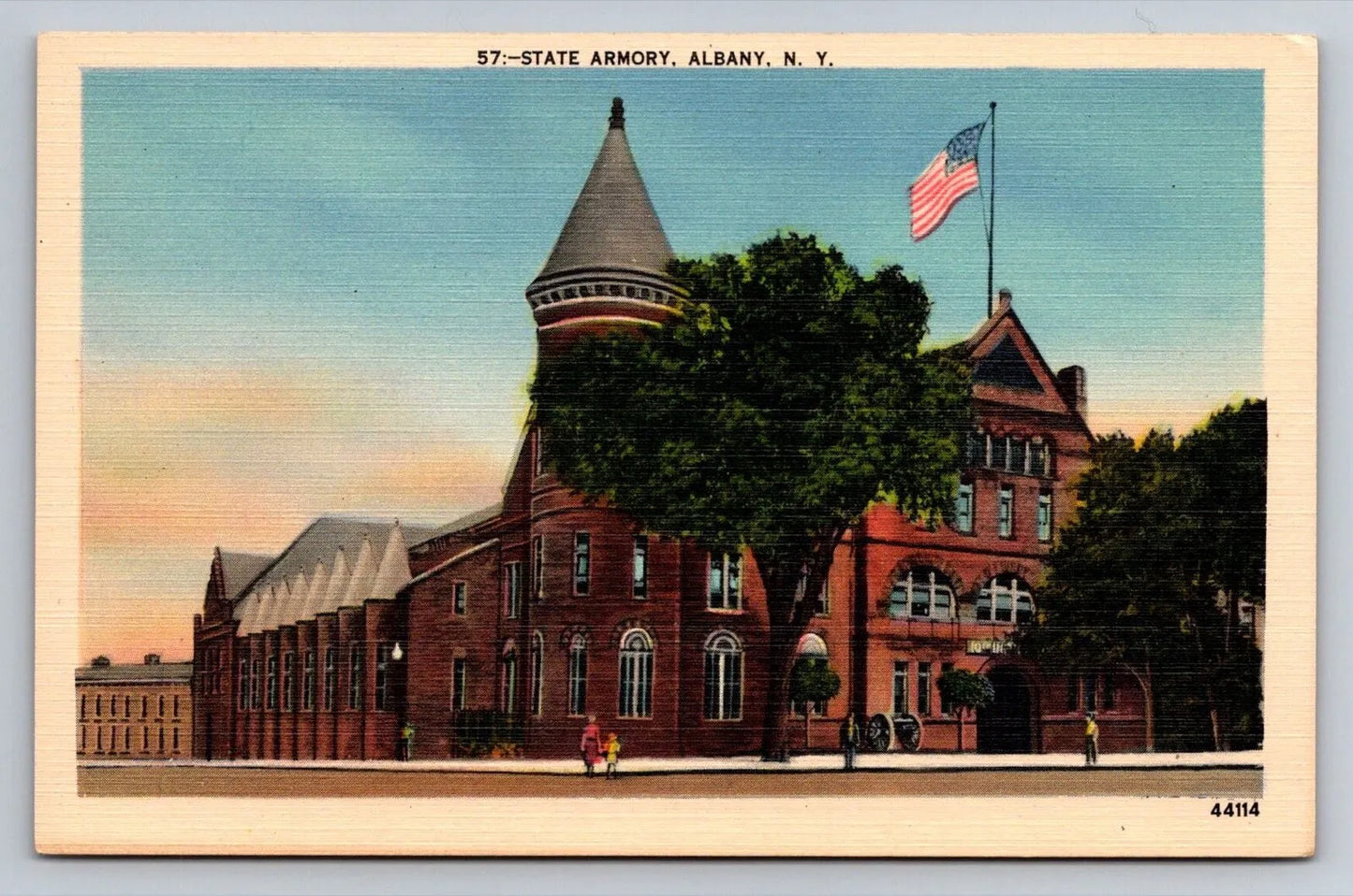 State Armory, Albany, NY Vintage Postcard - Wow!