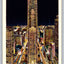 Rockefeller Center Buildings at Night, New York Vintage Postcard