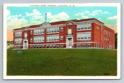 Laconia High School, Laconia, NH (New Hampshire) Vintage Postcard