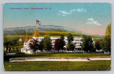 Maplewood Hotel, Maplewood, NH (New Hampshire) Vintage Postcard (circa 1915)