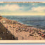 Boardwalk, and Bathing Strand. Long Beach, Long Island, NY Vintage Postcard