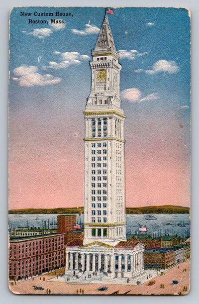 New Custom House, Boston, Mass. Vintage Postcard