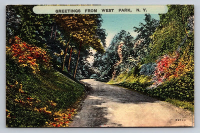 Greetings from West Park, NY Vintage Postcard