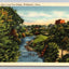 Willimantic River from Foot Bridge, Willimantic, Conn. Vintage Postcard