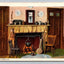 A Cape Cod Fireplace, House, Massachusetts Vintage Postcard