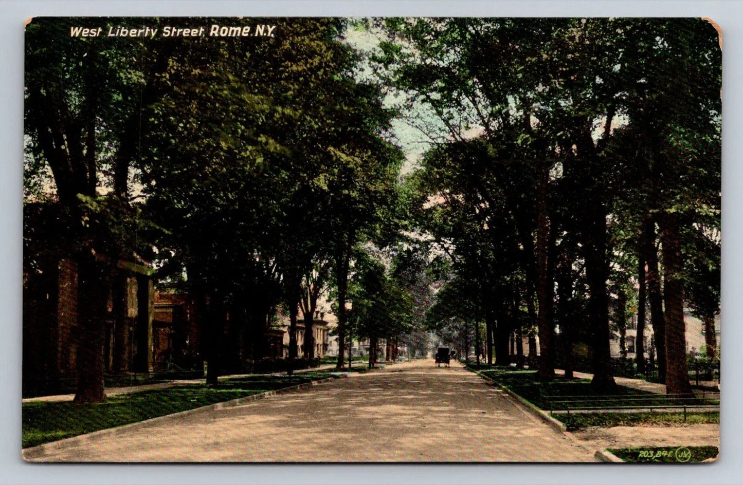 West Liberty Street Rome, NY (New York) circa 1908 Vintage Postcard AWESOME