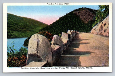 Acadia National Park, Cadillac Mountain Road, Mount Desert Island, ME Postcard