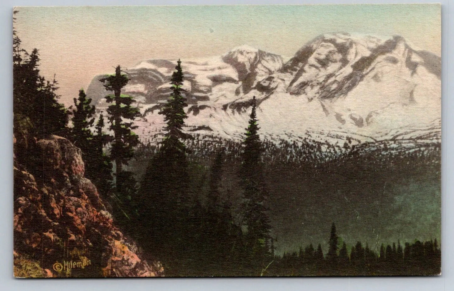 Heaven's Peak from Granite Park Chalets, Glacier National Park, Montana Postcard