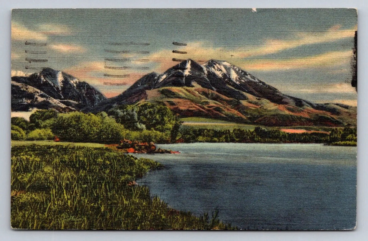 Emigrant Peak Alt. 10960 Ft. Yellowstone Nationak Park, Mountain, Lake Postcard