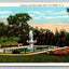 Fountain and Lake, Lyons Park, Port Chester, NY (New York) Vintage Postcard