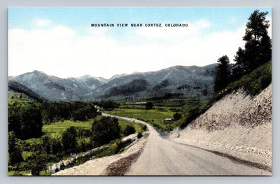 Mountain View Near Cortez, Colorado Vintage E. C. Kropp Postcard - Great!