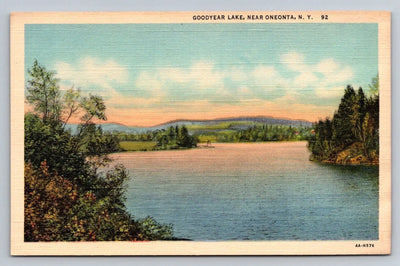 Goodyear Lake, Near Oneonta, NY (New York) Vintage Postcard