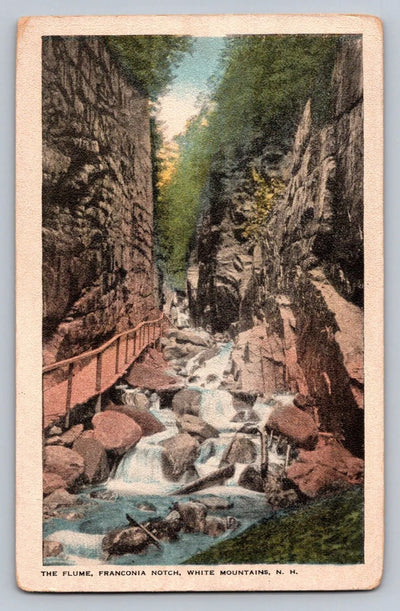 The Flume, Franconia Notch, White Mountains, NH (New Hampshire) Vintage Postcard