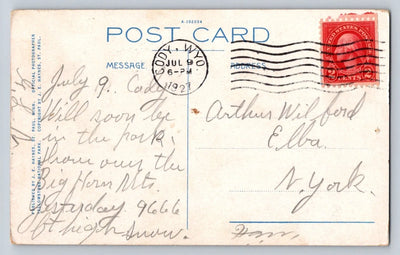 Chimney Rock, Cody Road, Montana Vintage Haynes Photo Postcard (circa 1927)