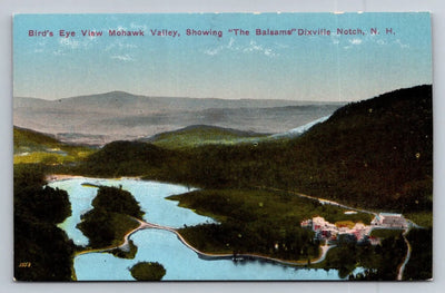 Bird's Eye View Mohawk Valley, Showing The Balsams Dixville Notch, NH Postcard