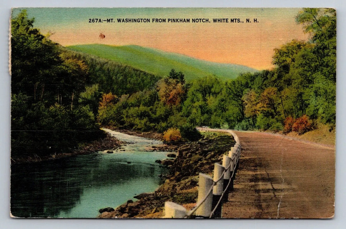 Mount Washington from Pinkham Notch, White Mountains, New Hampshire Postcard