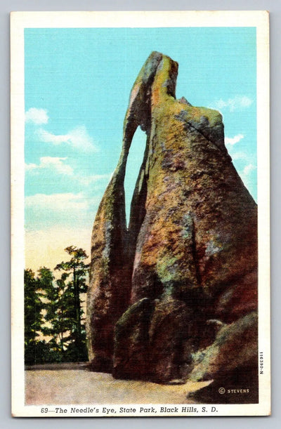 The Needle's Eye, State Park, Black Hills, SD Vintage Postcard