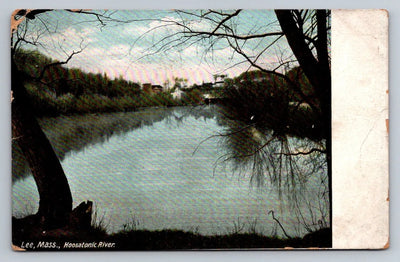 Lee, Mass., Hoosatonic River (Massachusetts) Vintage Postcard (circa 1911)