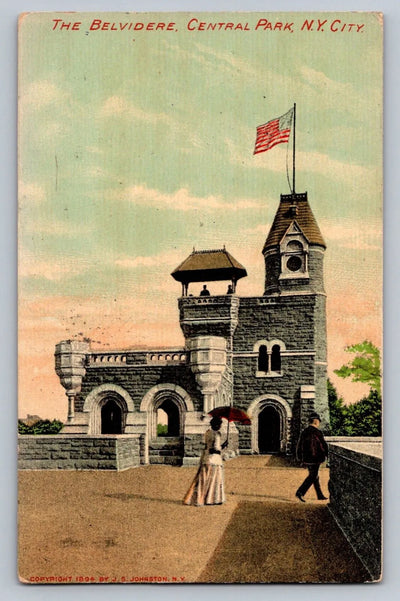 The Belvidere, Central Park, NY (New York) Vintage Postcard