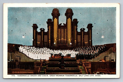 Tabernacle Organ and Choir Great Mormon Tabernacle, Salt Lake City, UT Postcard