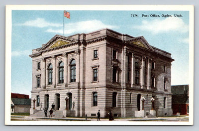 Post Office, Ogden, Utah Vintage Postcard