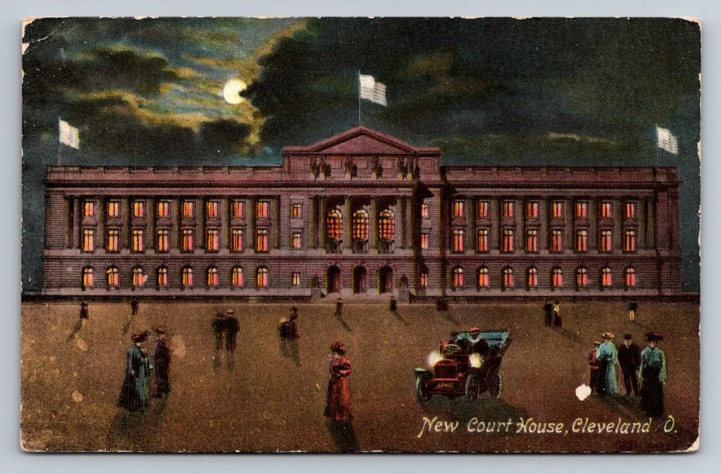 New Court House, Cleveland, Ohio Vintage Postcard - Wow!