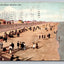 Galveston Beach, Galveston, Texas Vintage Postcard (circa 1912)