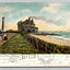 New London, Conn. Lighthouse, Beach and Sail Boat (Connecticut) Vintage Postcard