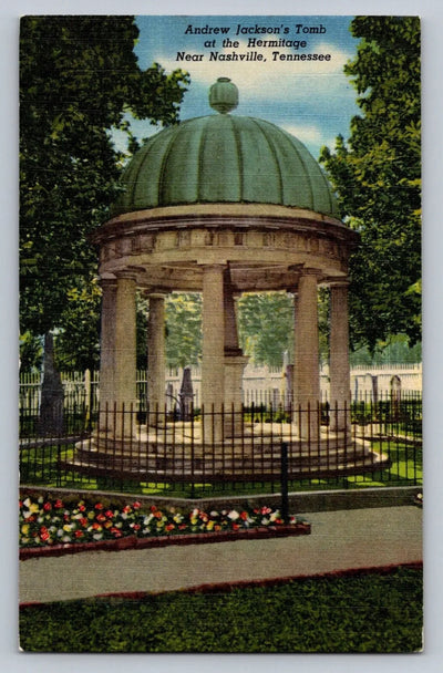 Andrew Jackson's Tomb, at the Hermitage, Near Nashville, Tennessee Postcard