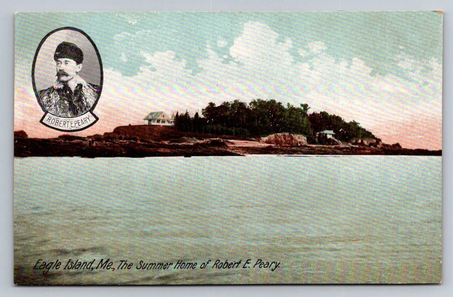 Eagle Island, Maine - Summer Home of Robert E. Peary Vintage Postcard