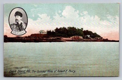 Eagle Island, Maine - Summer Home of Robert E. Peary Vintage Postcard