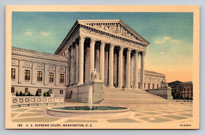 U.S. Supreme Court, Washington, DC Vintage Postcard