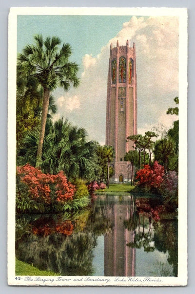 The Singing Tower and Sanctuary, Lake Wales, Florida - Iron Mountain Postcard