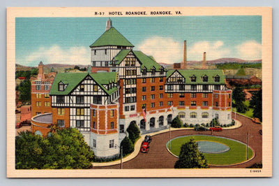 Hotel, Roanoke, Roanoke, Va. Vintage Postcard