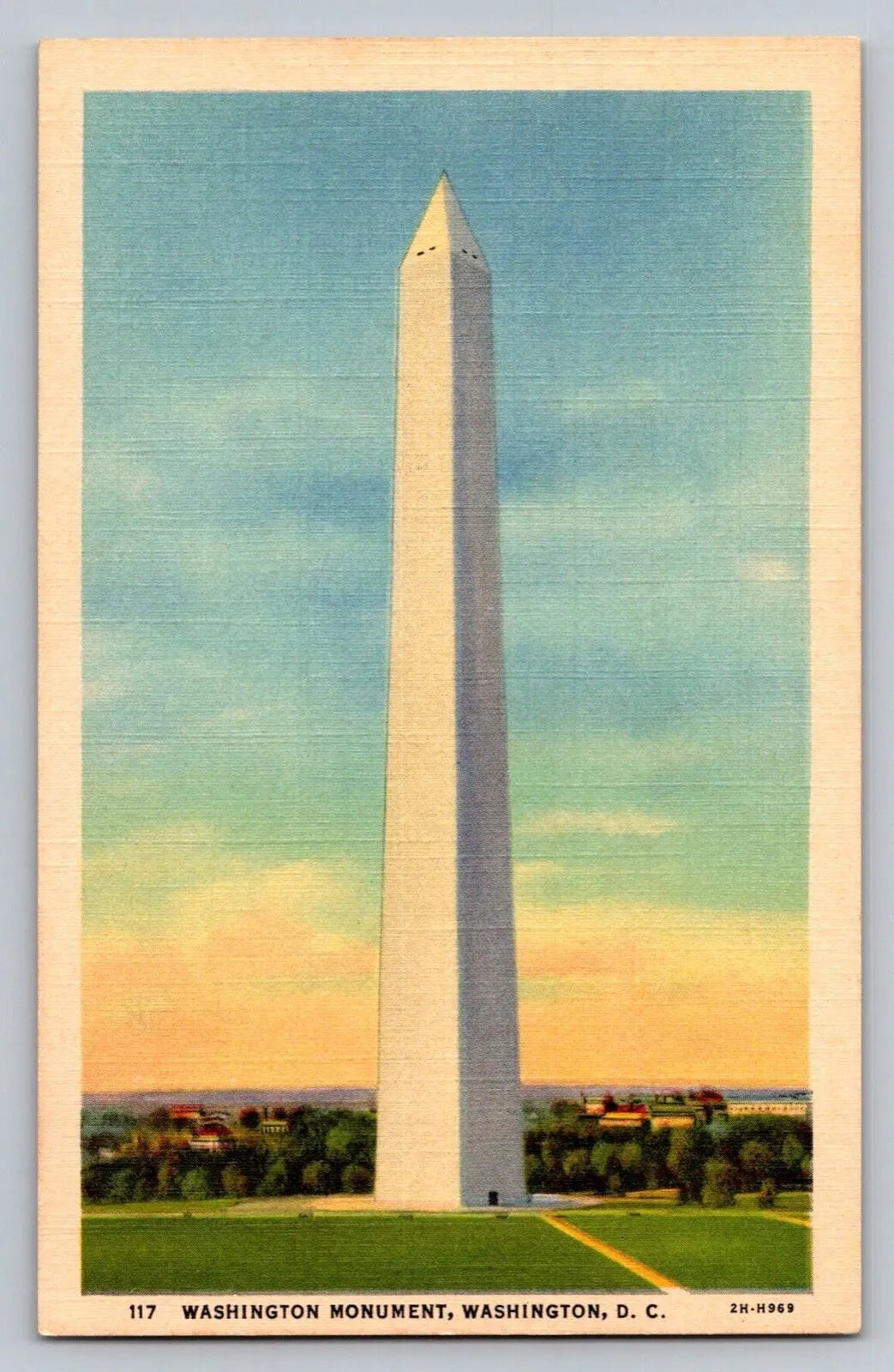 The Washington Monument, Washington, DC Vintage Postcard