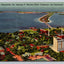 Clearwater, Fla. Showing Ft. Harrison Hotel, Causeway, Clearwater Beach Postcard