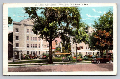 Orange Court Hotel-apartments. Orlando, Florida Vintage Postcard