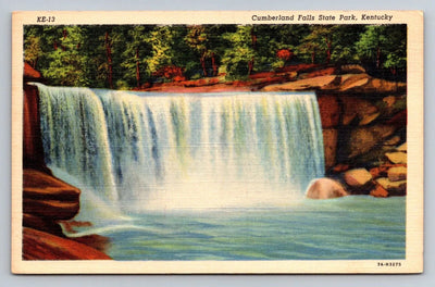 Cumberland Falls State Park, Kentucky, KE-13, 7A-H3275 Vintage Postcard