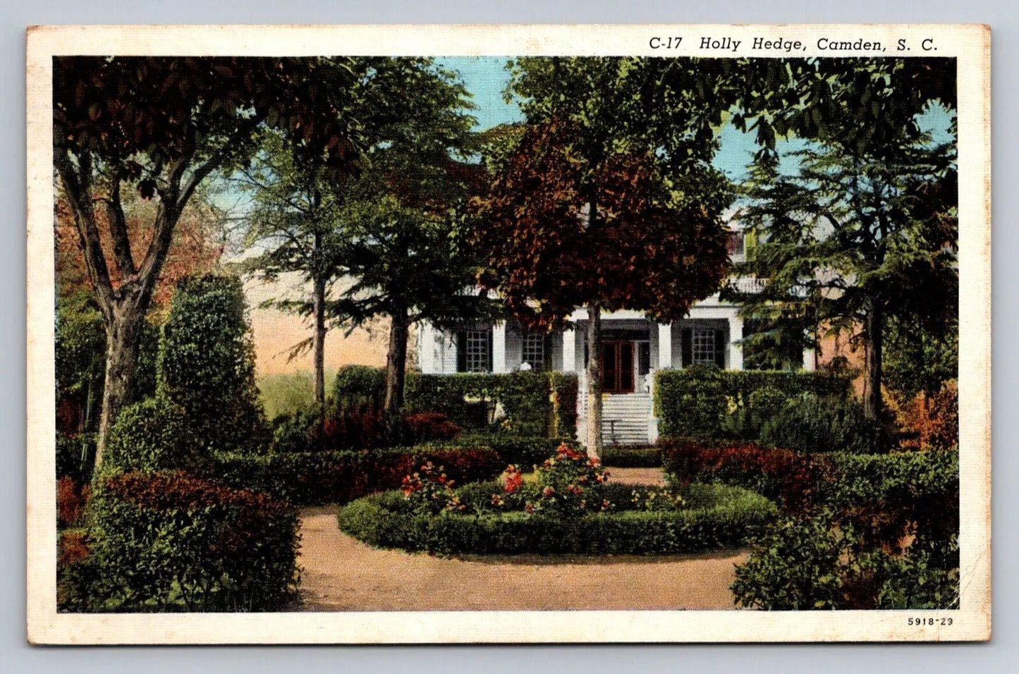 Holly Hedge, Camden, S. C. - Home Vintage Postcard