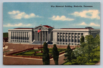 War Memorial Building, Nashville, Tennessee Vintage Postcard