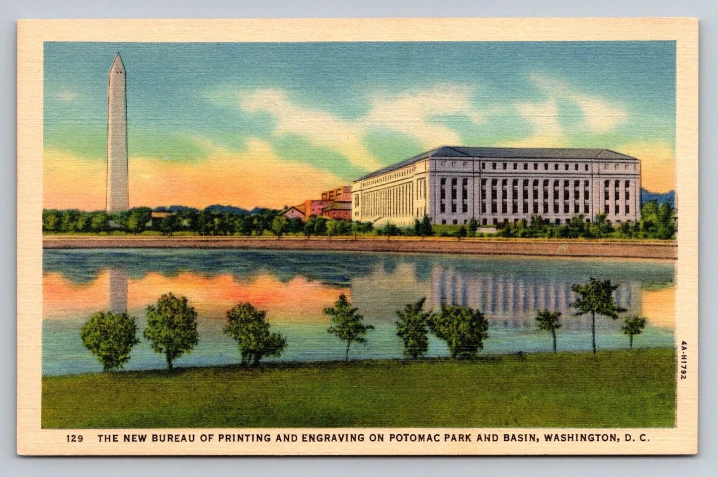 New Bureau of Printing and Engraving on Potomac Park, Washington, DC Postcard