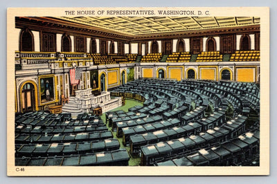 The House of Representatives, Washington, DC Vintage Postcard