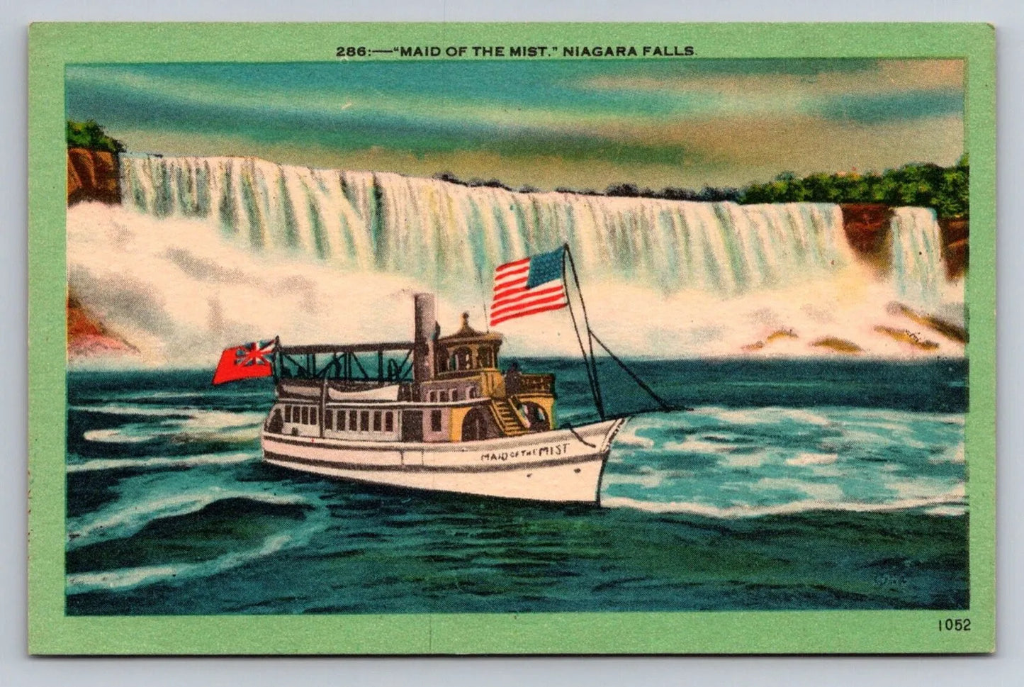 Maid of the Mist Ship, Niagara Falls (New York) Vintage Postcard