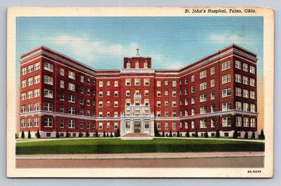 St. John's Hospital, Tulsa, Oklahoma Vintage Postcard