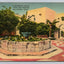 Governor's Palace Patio and Fountain. San Antonio, Texas Vintage Postcard