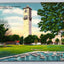 The Quadrangle, Fort Sam Houston, San Antonio, Texas. Tower, Birds Postcard