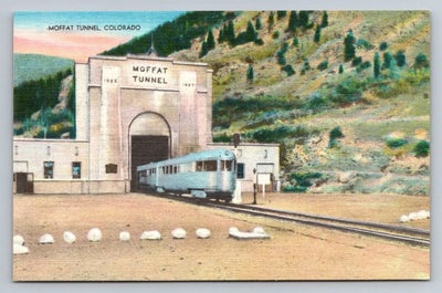 Moffat Tunnel, Colorado, Train Vintage Elmer C. Clark Postcard VERY SPECIAL