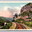 In Echo Canyon, Near Baskin. Utah. Steam Train / Railroad Vintage Postcard